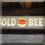 C04. Schaefer Cold Beer sign 